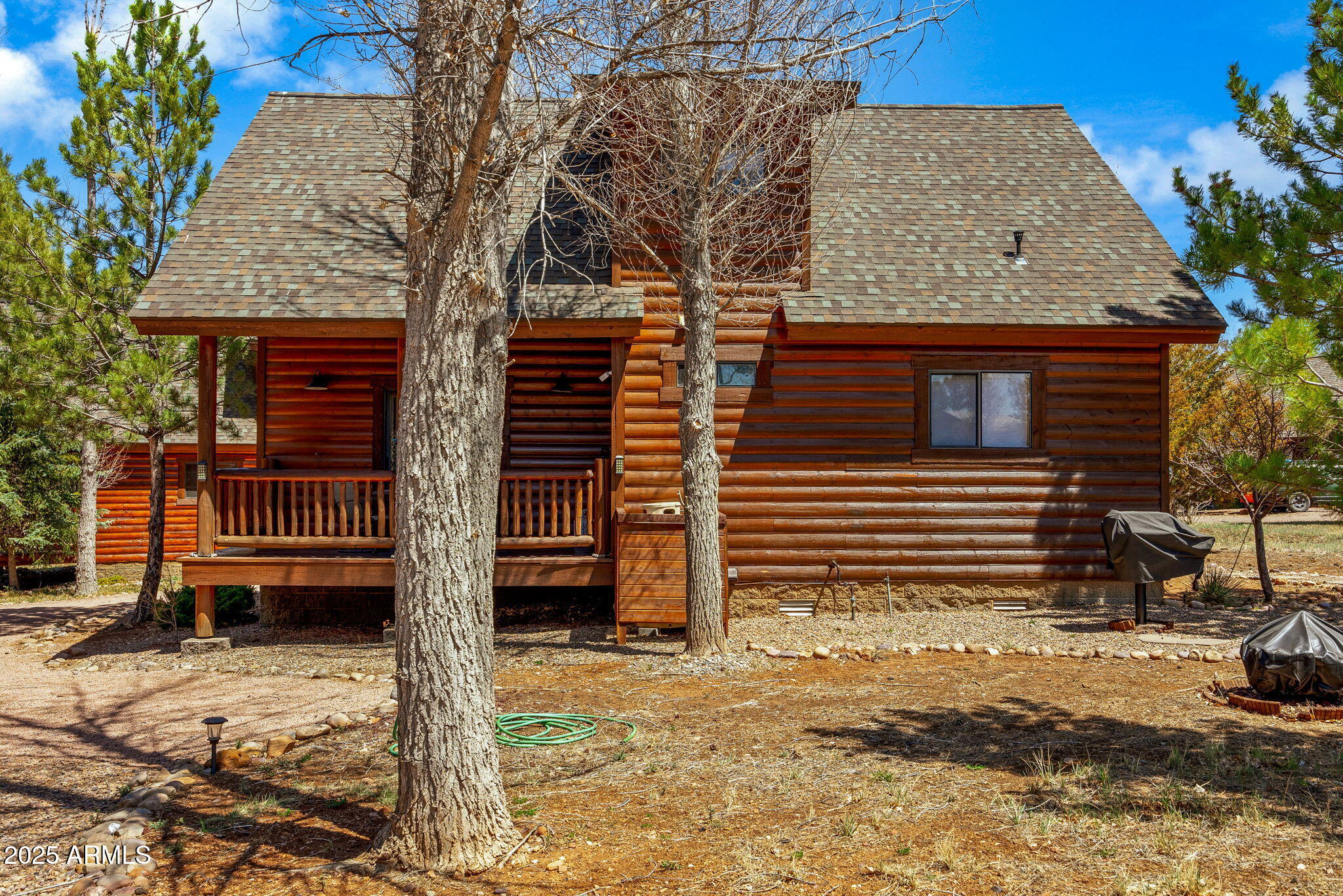 2300 Overgaard Springs Loop Overgaard, AZ 85933 - Photo 9 of 48 a view of a house with a yard and garage