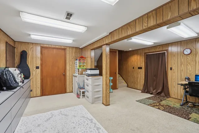 a very nice looking room with a large window