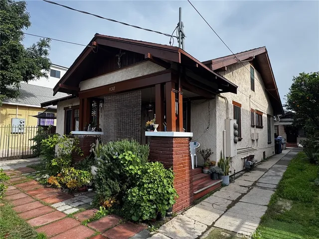 a front view of a house