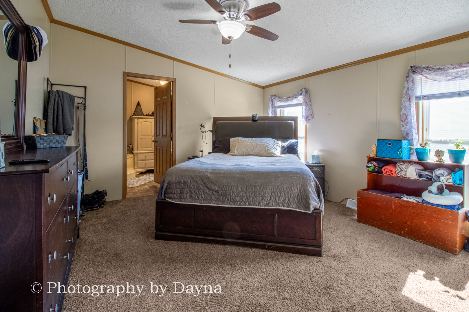 85 St Michaels Drive Bourbonnais, IL 60914 - Photo 12 of 14 a bedroom with a bed and ceiling fan