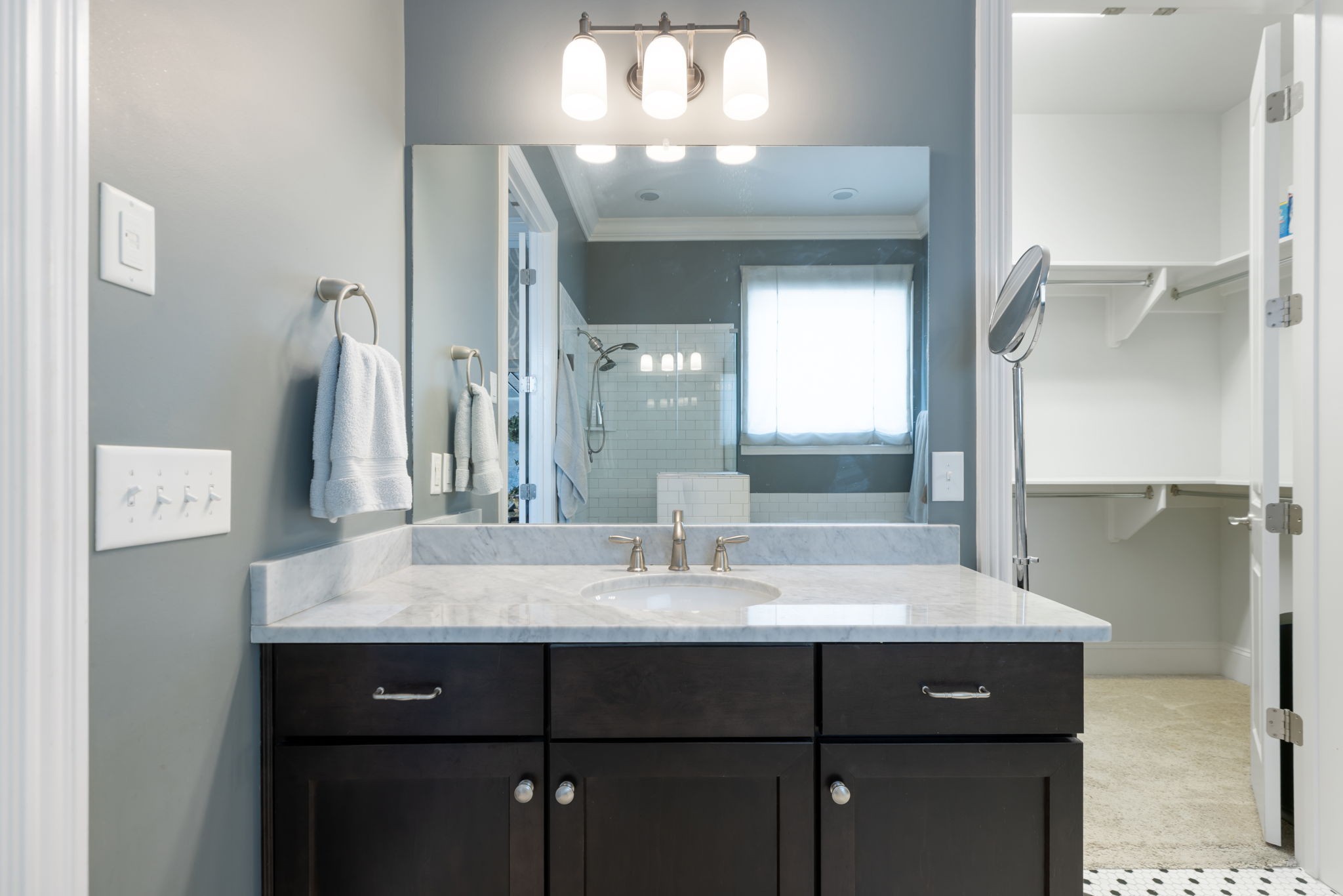 320 Fitzgerald Street Franklin, TN 37064 - Photo 42 of 64 a bathroom with a sink double vanity and a mirror