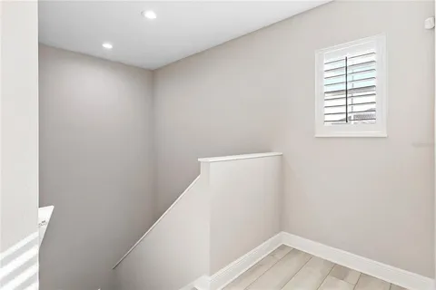 a view of hallway with window