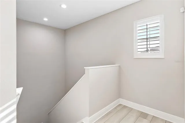 a view of hallway with window