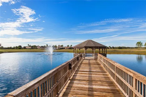 a view of a lake and outdoor space