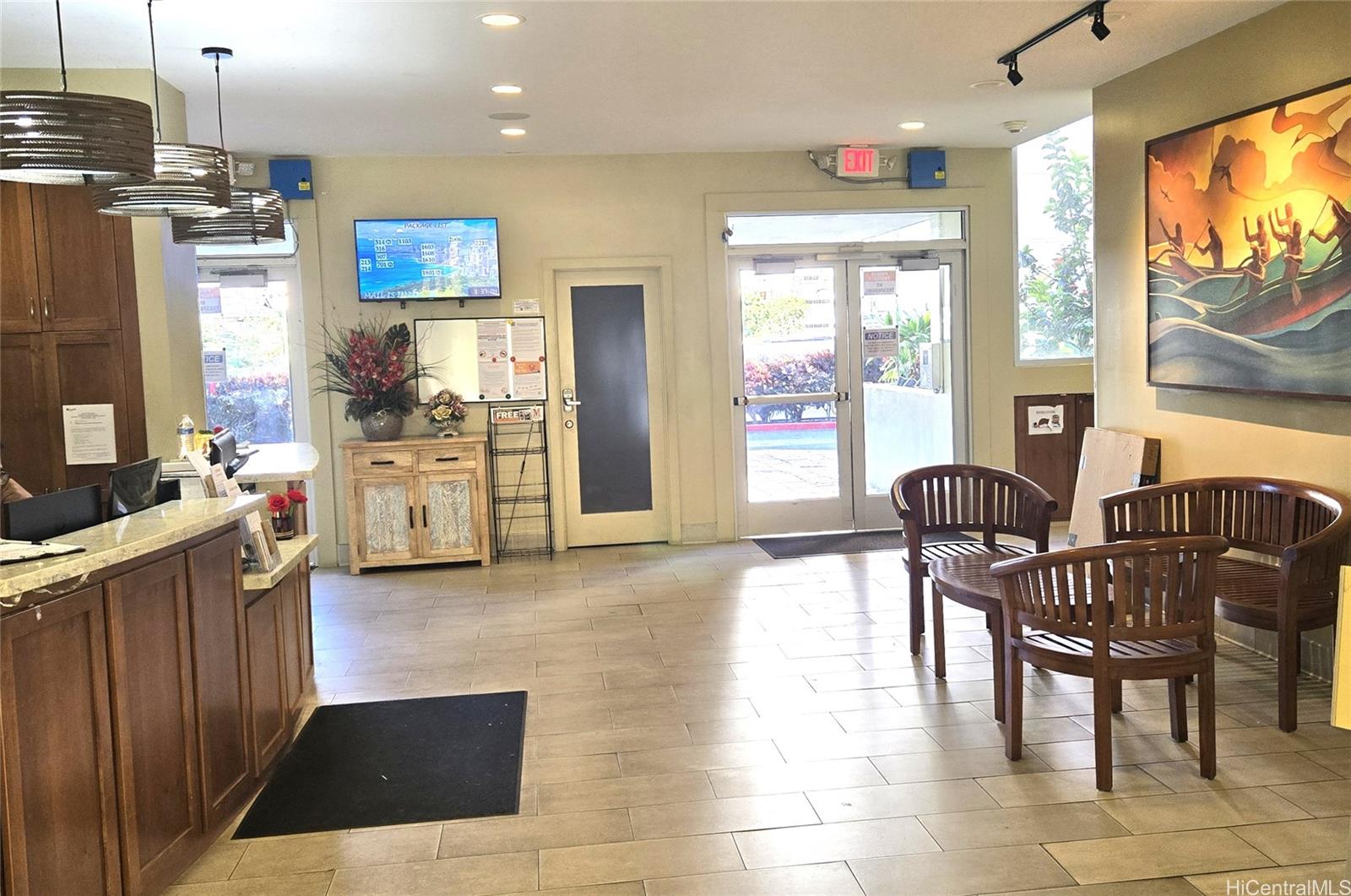 3161 Ala Ilima Street, Unit 309 Honolulu, HI 96818 - Photo 12 of 13 a view of a dining room with furniture window and outside view