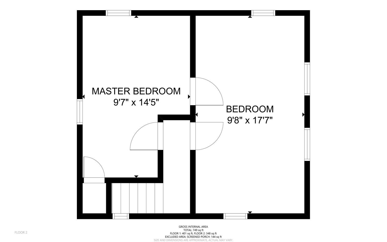 22 Brann Drive Readfield, ME 04355 - Photo 60 of 84 2ND FLOOR PLAN