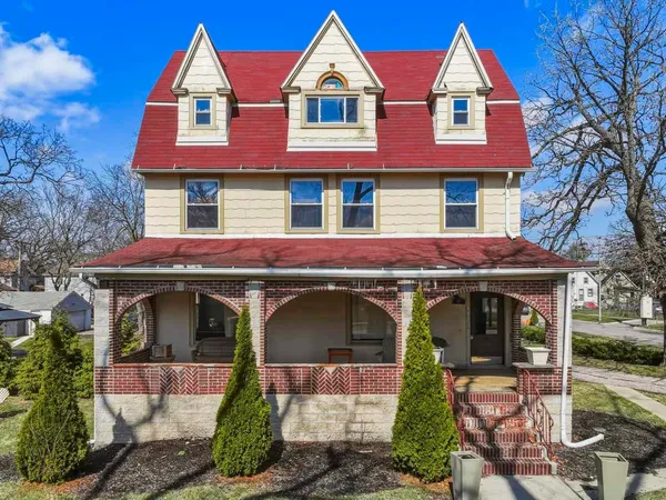 a front view of a house