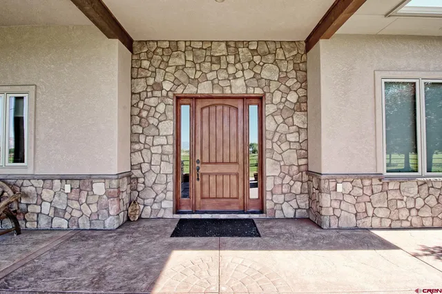 a view of front door of a house
