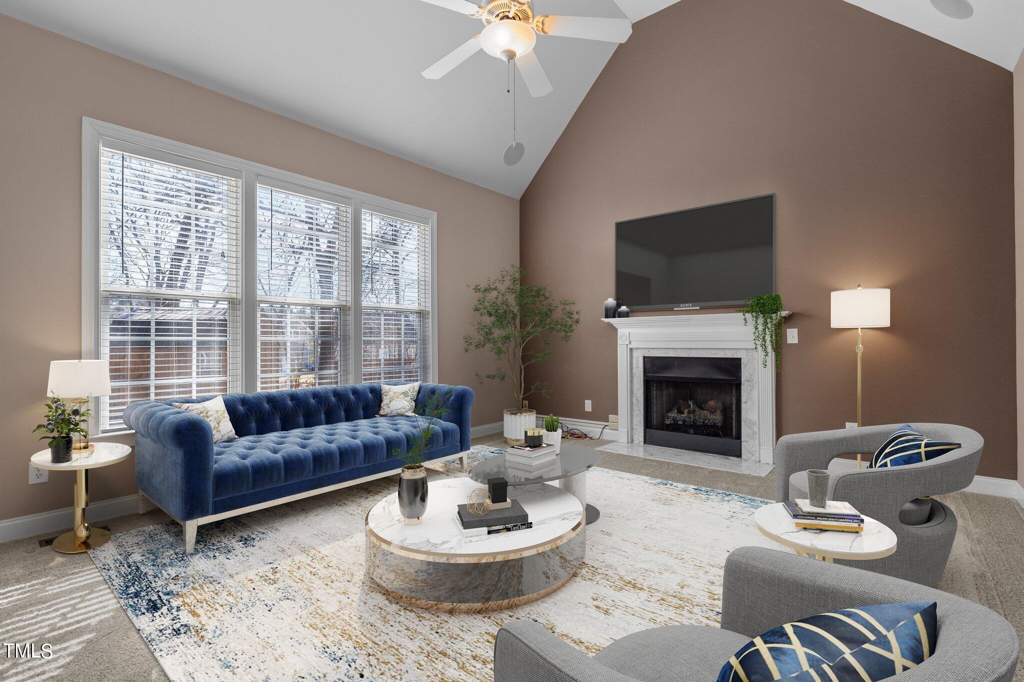 6905 Field Hill Road Raleigh, NC 27603 - Photo 6 of 41 Family Room Virtually Staged