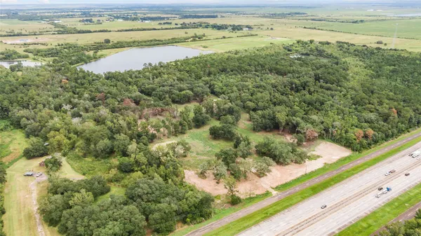 a view of a lake with beach and ocean view