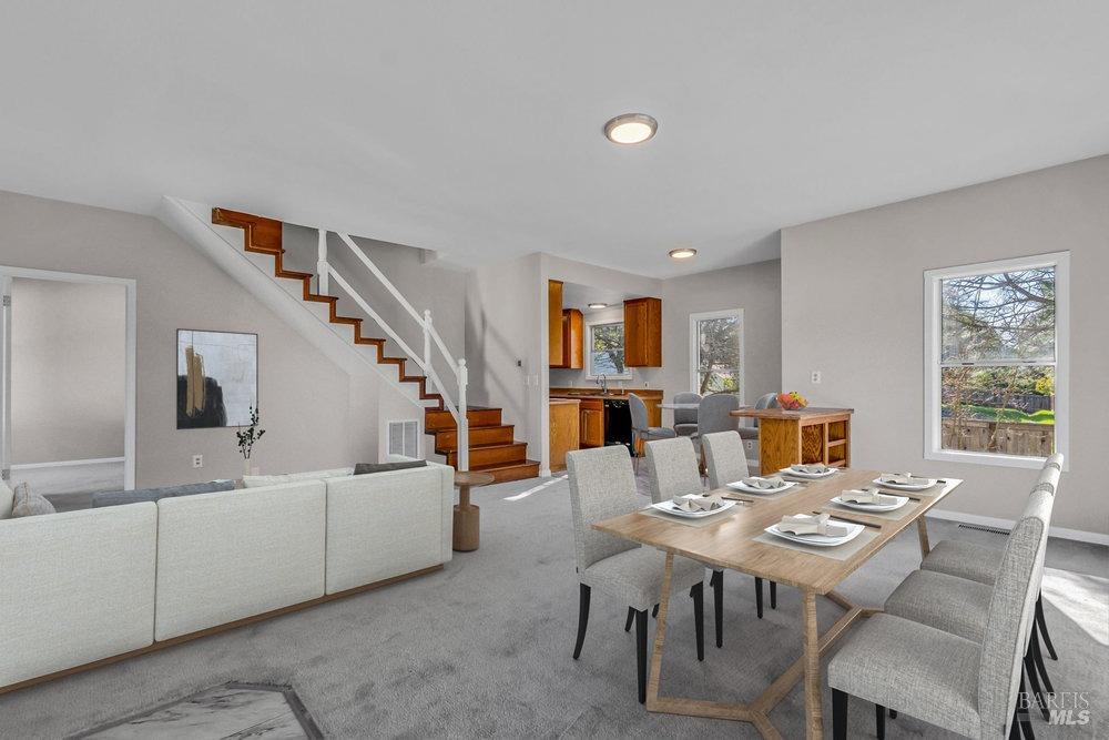 4785 Highway 12 Santa Rosa, CA 95409 - Photo 16 of 80 a living room with furniture kitchen view and a window