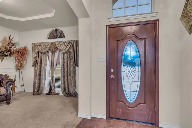 a view of a entryway door