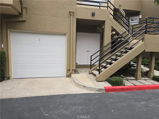 a view of a park with slide