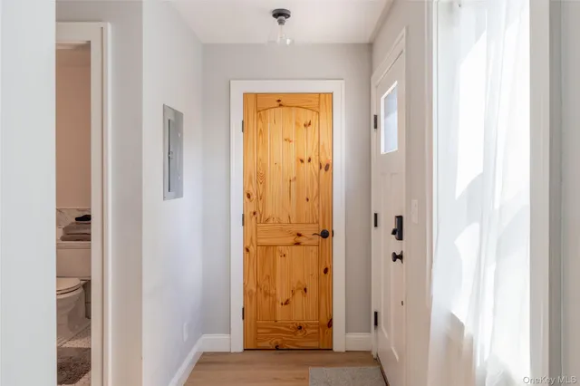 a view of an entryway door