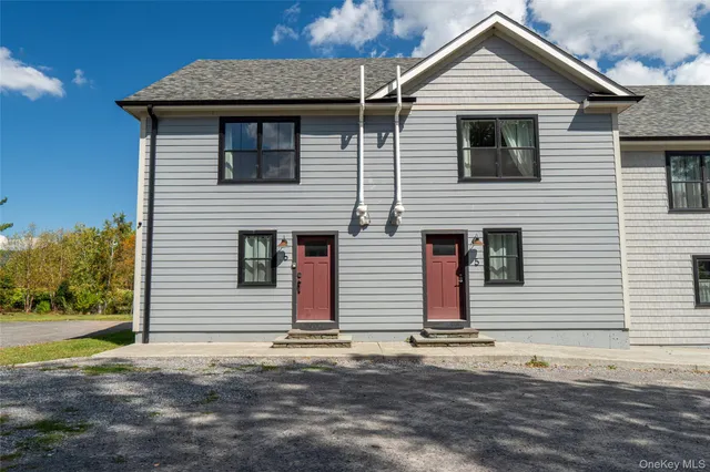 a front view of a house