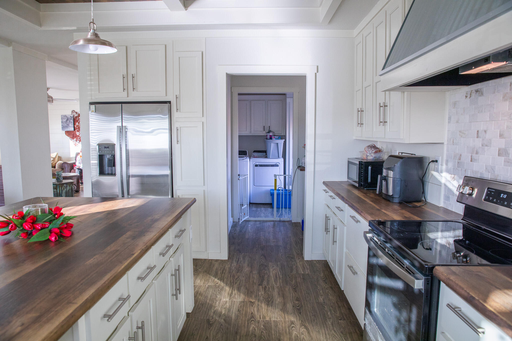 1388 Mallard Road Wilson, TX 79381 - Photo 4 of 45 a kitchen with kitchen island granite countertop lots of counter top space