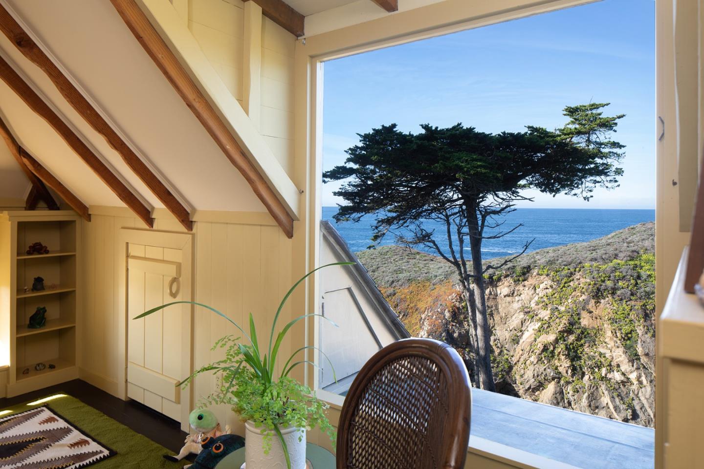171 Spindrift Road Carmel, CA 93923 - Photo 35 of 37 a view of balcony with a potted plant