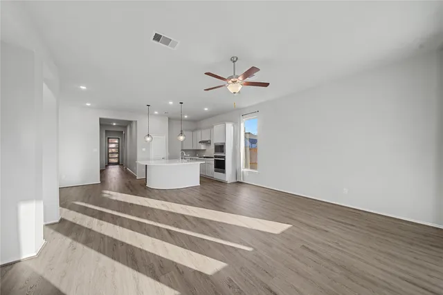 a view of an empty room