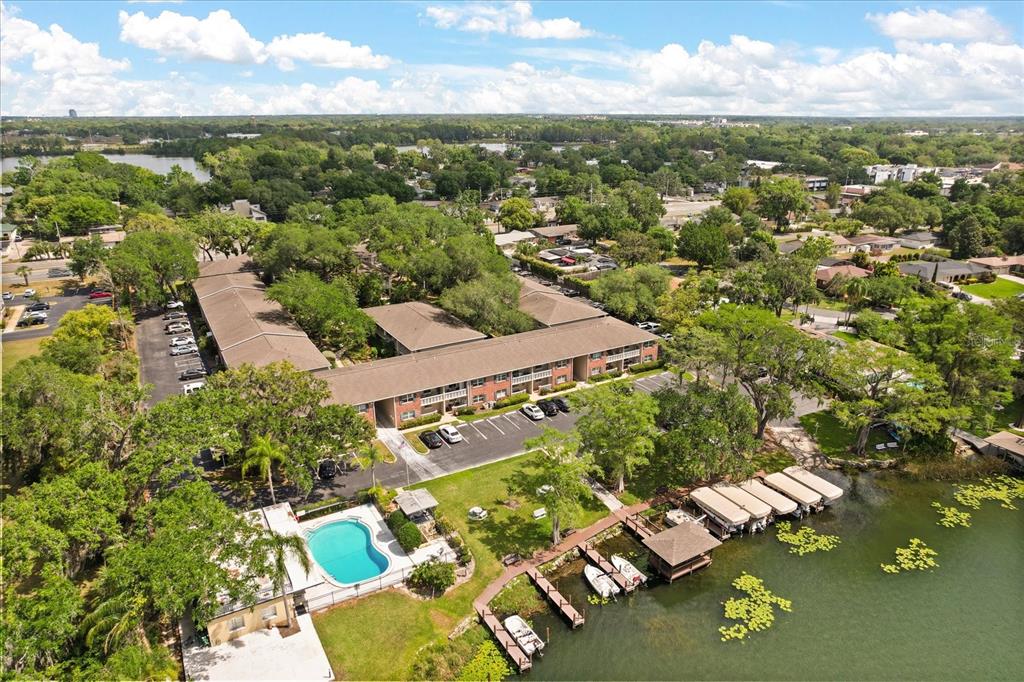 2500 Lee Road, Unit 208 Winter Park, FL 32789 - Photo 49 of 49 an aerial view of residential houses with outdoor space