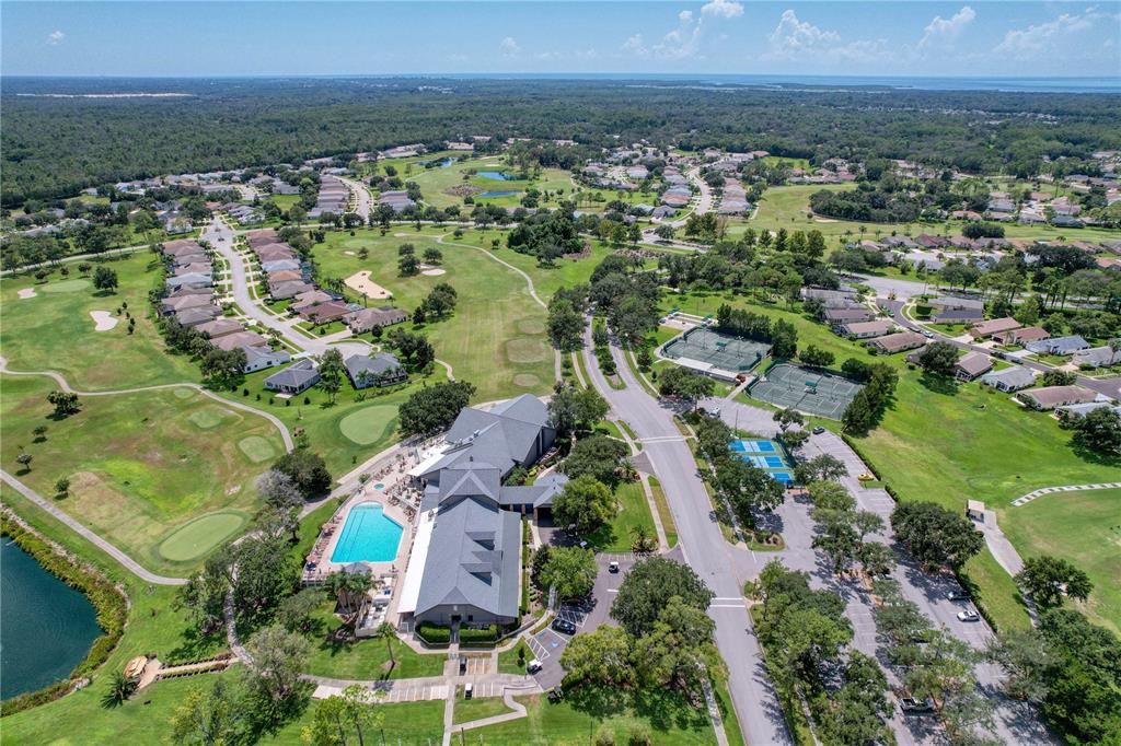 11644 Spindrift Loop Hudson, FL 34667 - Photo 79 of 99 an aerial view of residential houses with outdoor space