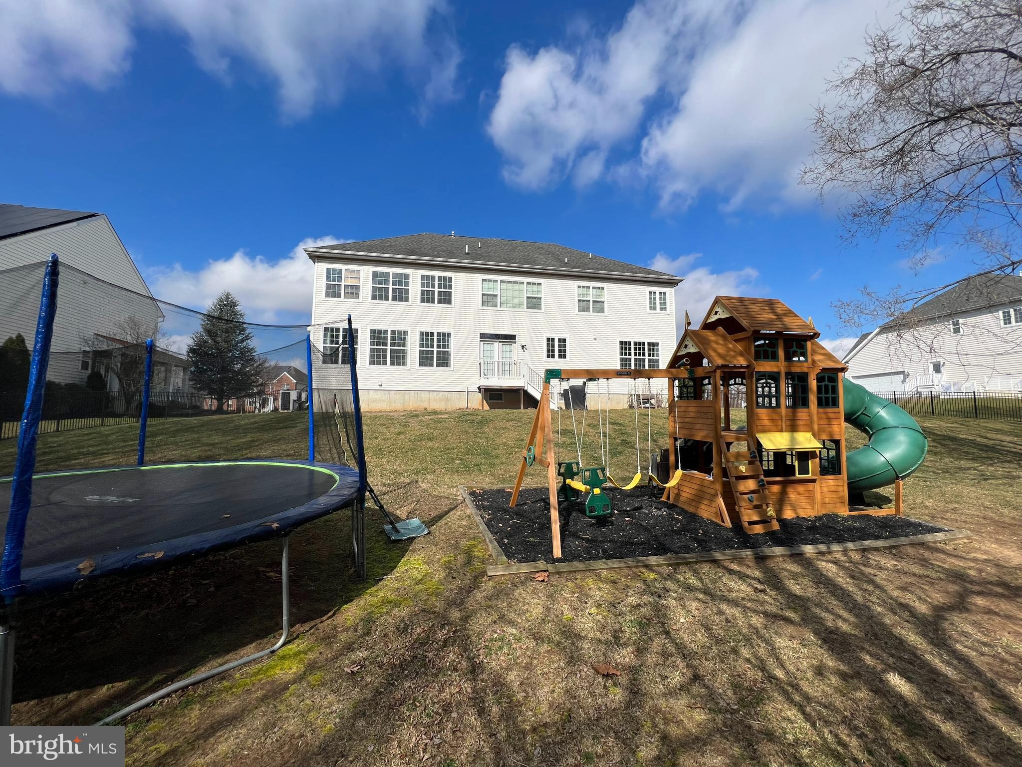 20 Alexis Court Mickleton, NJ 08056 - Photo 35 of 36 Fully Fenced Rear Yard w/Swings & Trampoline