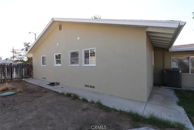 a backyard of a house