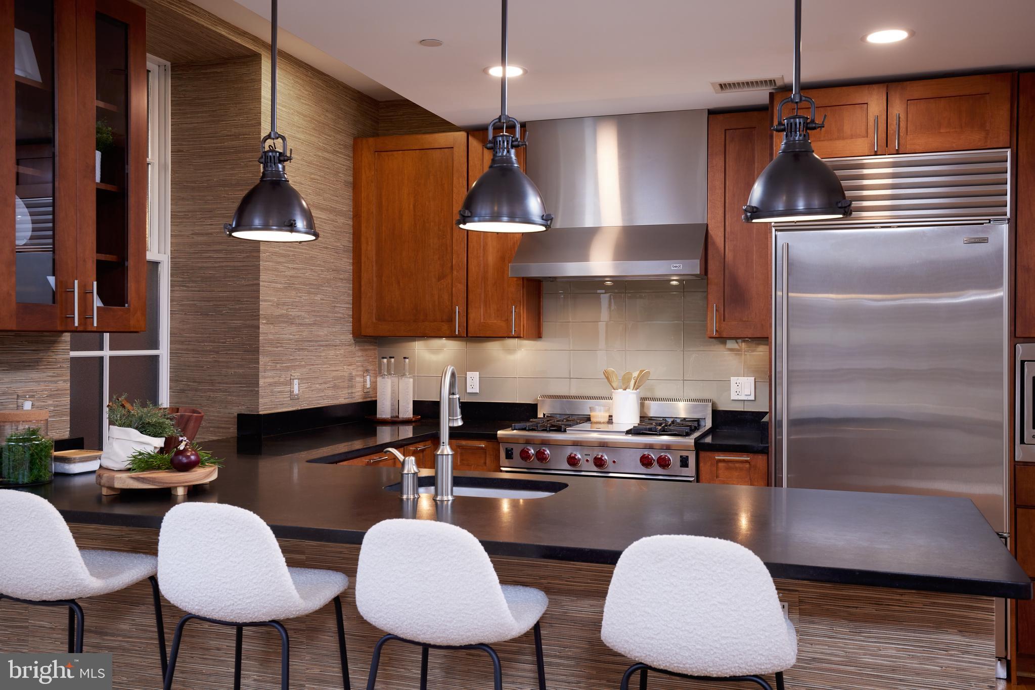 215 I Street Northeast, Unit 1B Washington, DC 20002 - Photo 22 of 78 Custom lighting added to brighten chefs workspace