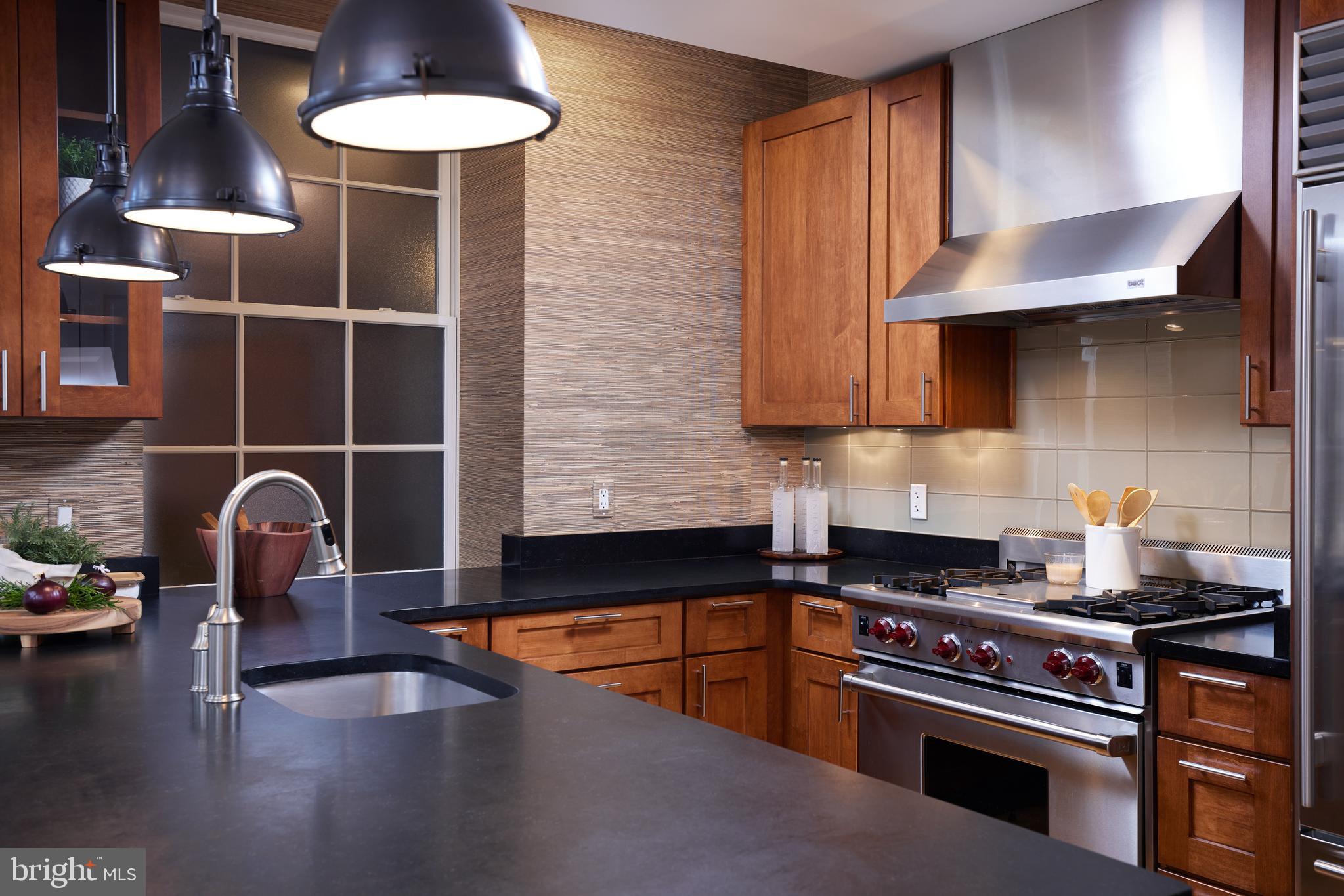 215 I Street Northeast, Unit 1B Washington, DC 20002 - Photo 23 of 78 Sandstone counters and an under-mount sink