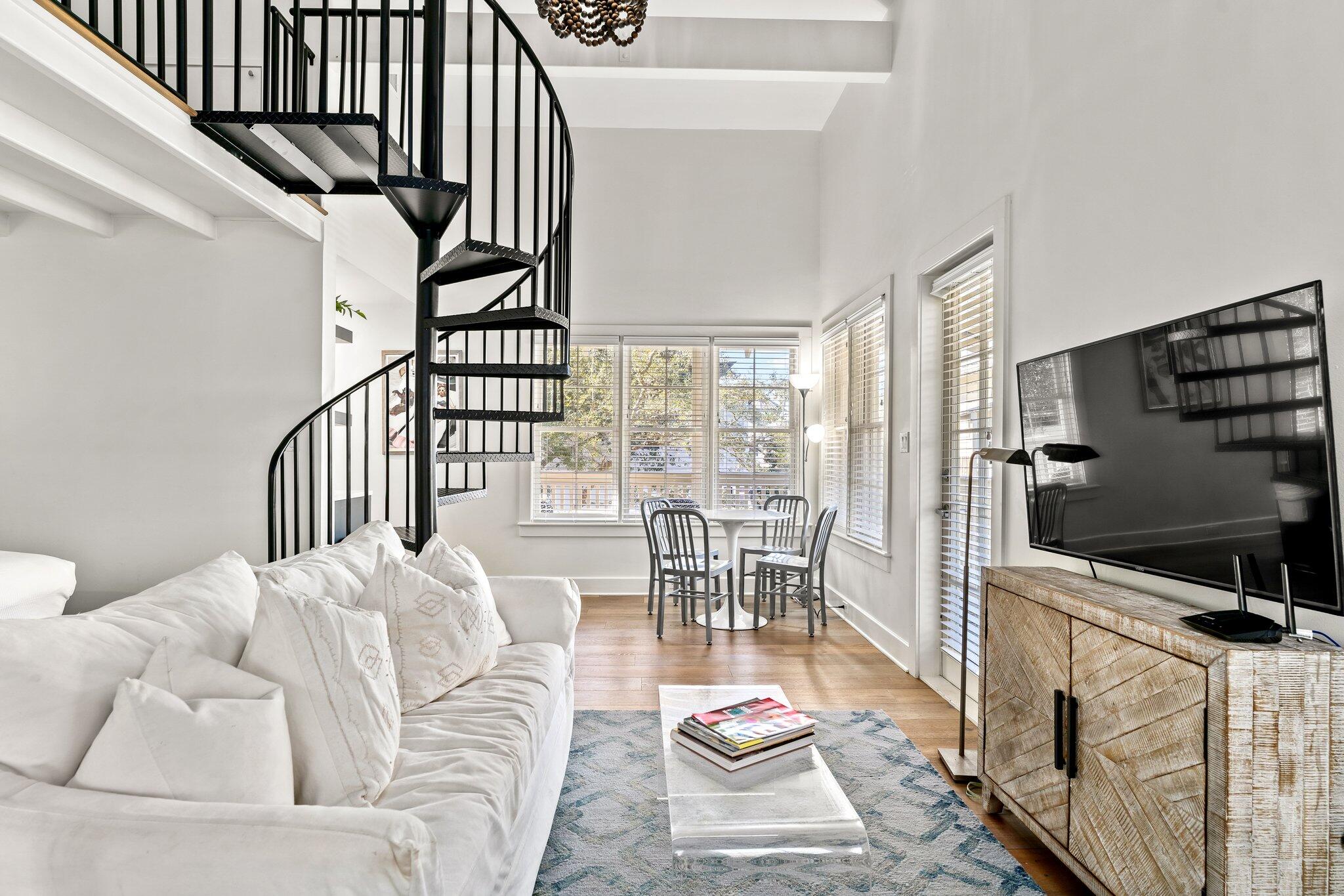 101 Round Road Rosemary Beach, FL 32461 - Photo 39 of 46 a living room with furniture tv and a window