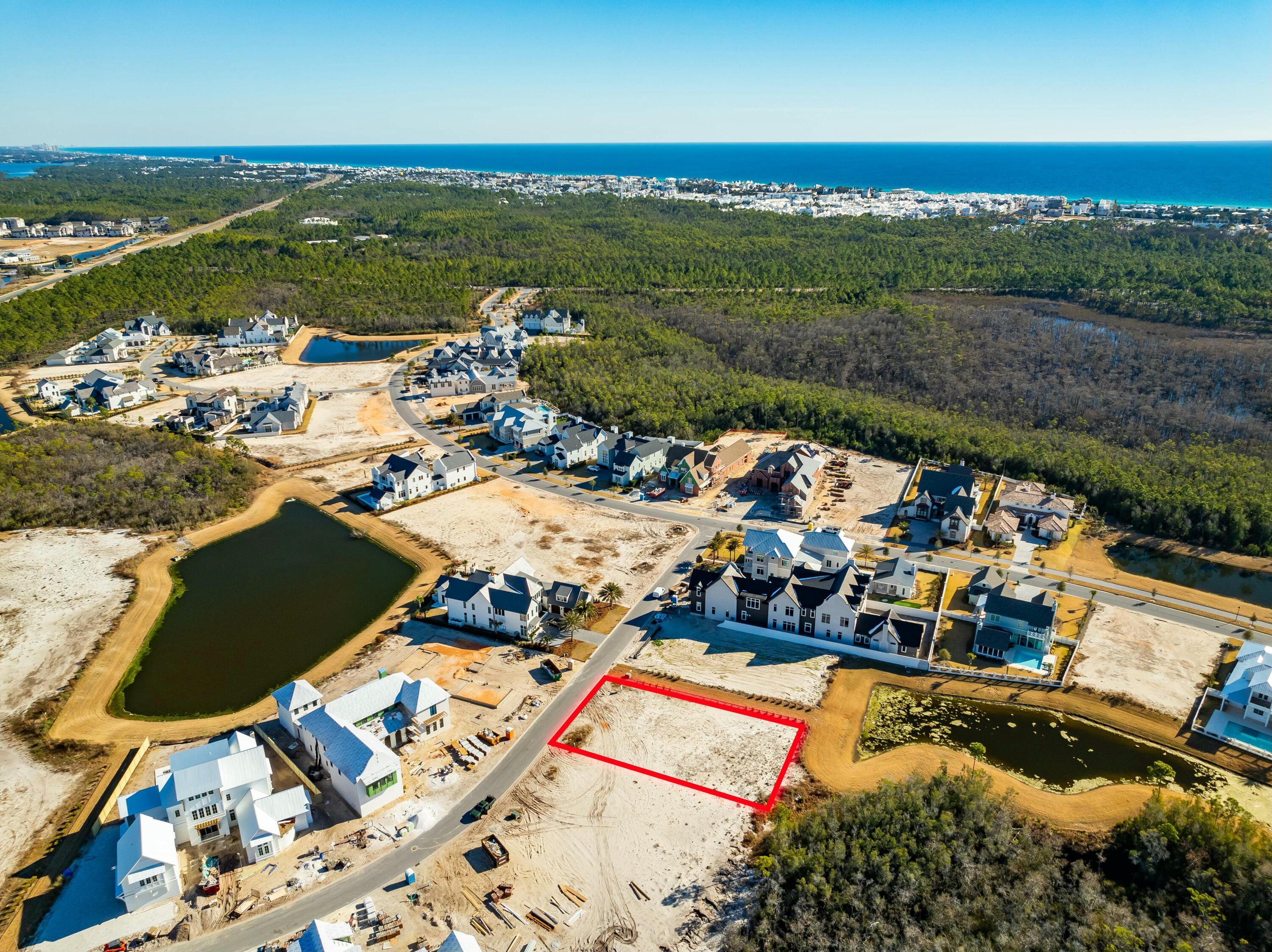 Lot 217 Quail Hollow Inlet Beach, FL 32461 - Photo 9 of 26 an aerial view of residential houses with outdoor space