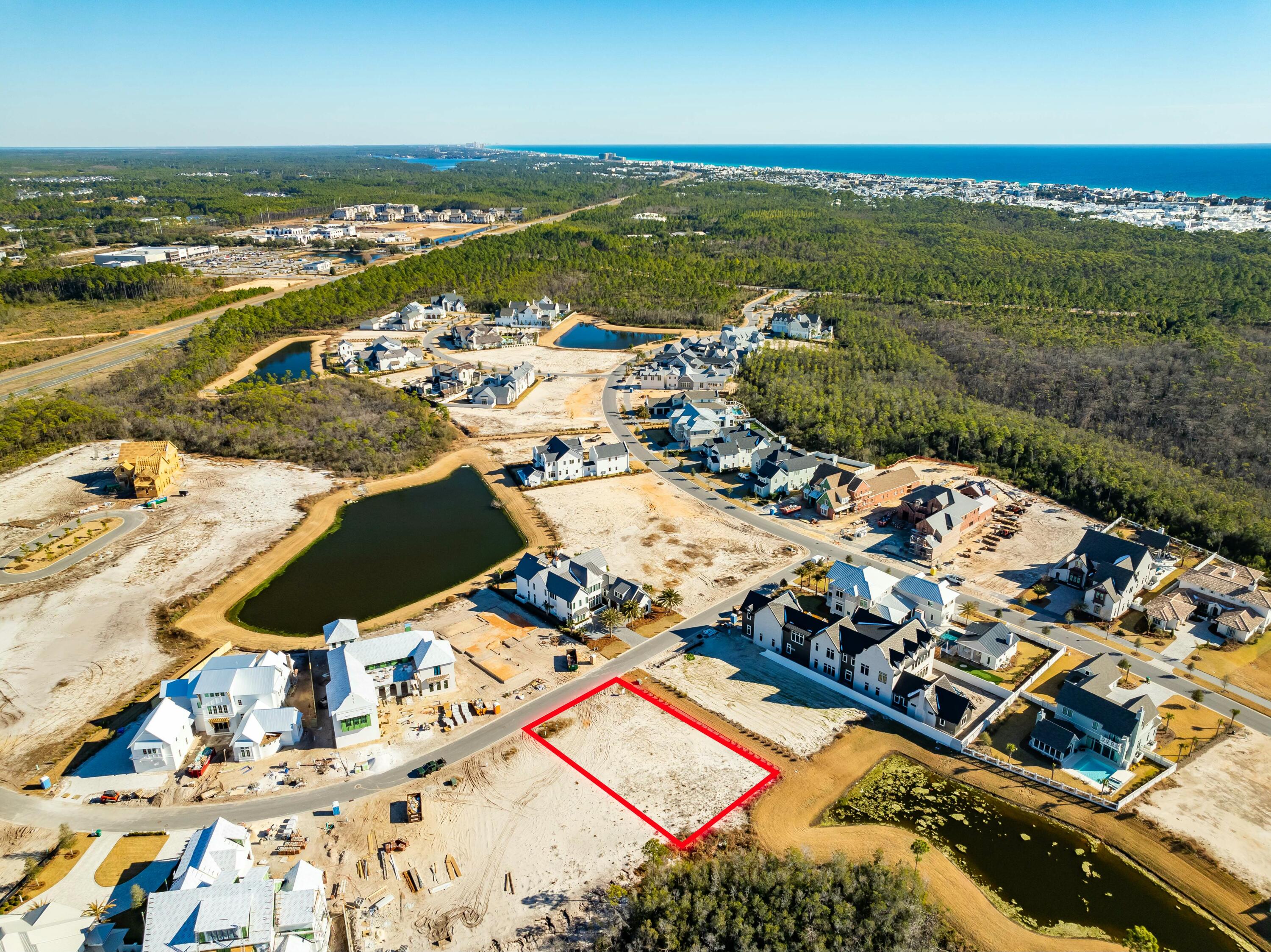 Lot 217 Quail Hollow Inlet Beach, FL 32461 - Photo 10 of 26 an aerial view of residential houses with outdoor space
