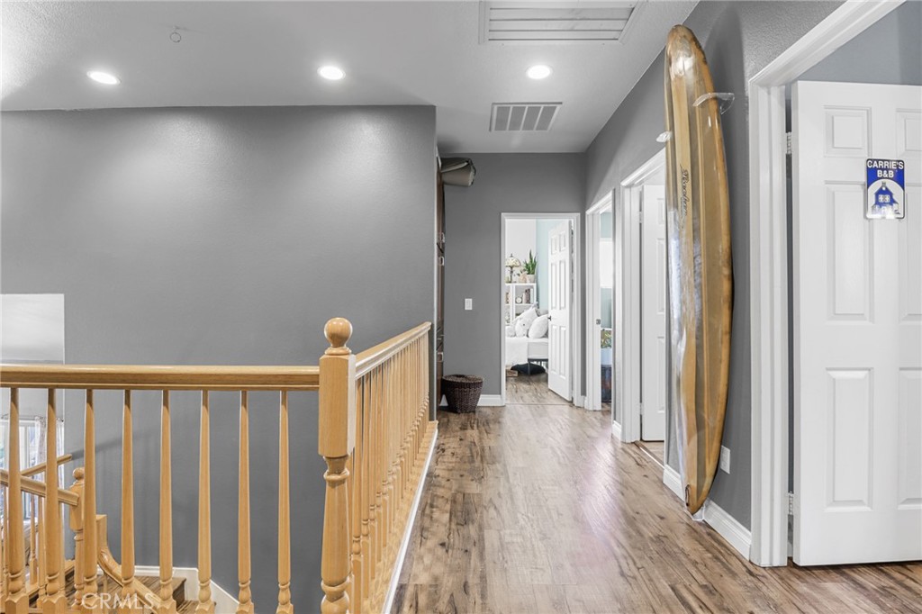12786 North Rim Way Rancho Cucamonga, CA 91739 - Photo 31 of 50 a view of hallway with wooden floor