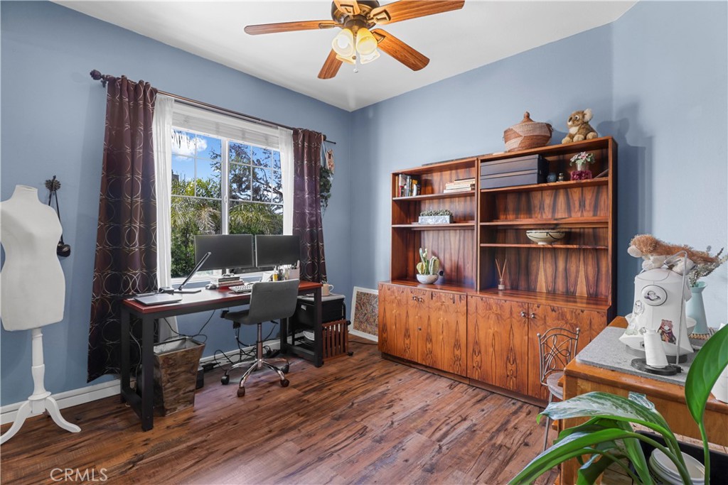 12786 North Rim Way Rancho Cucamonga, CA 91739 - Photo 32 of 50 a view of a workspace with furniture and a window