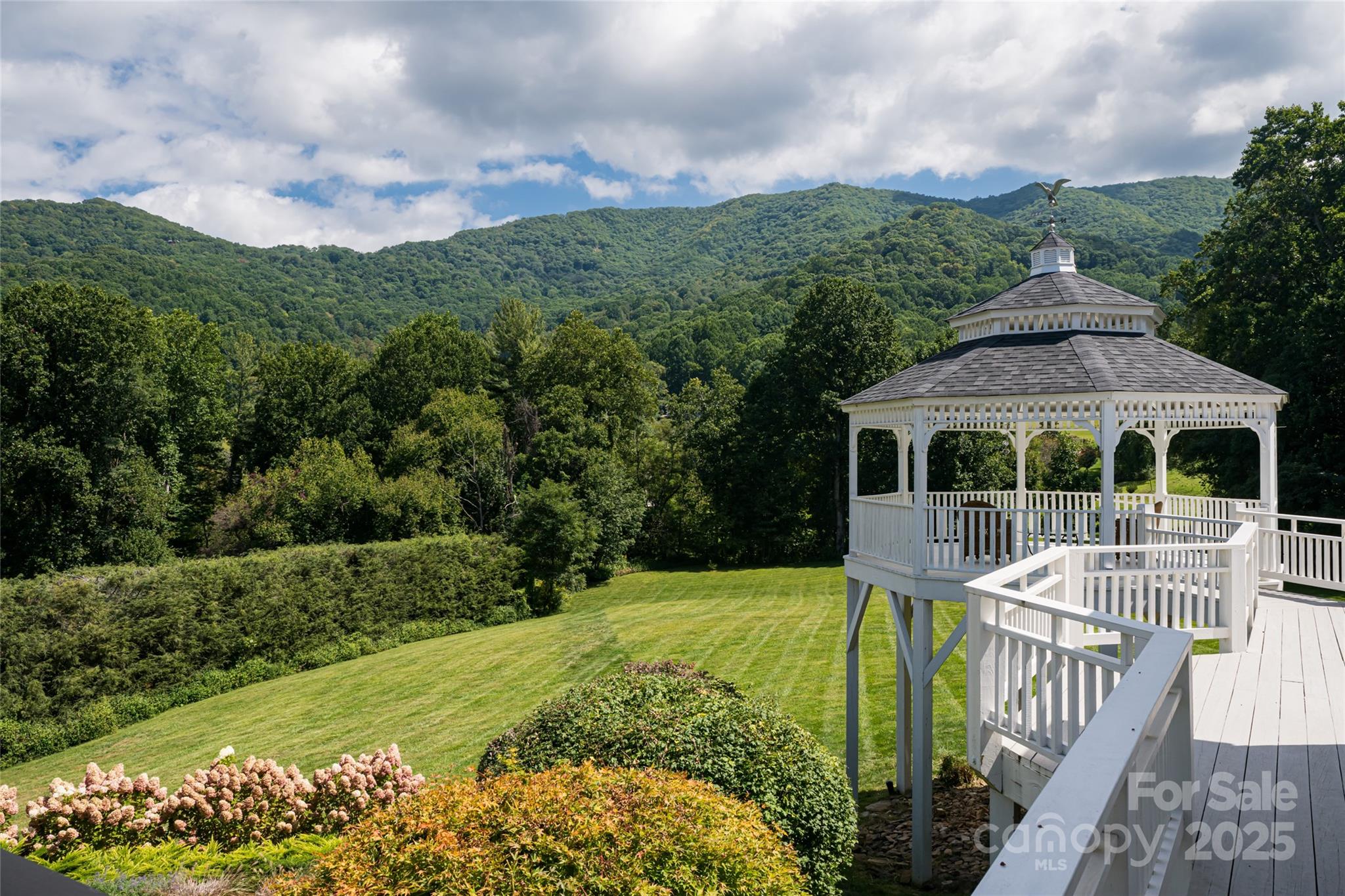 208 Parrish Farm Road Waynesville, NC 28786 - Photo 3 of 48 a view of a house with backyard and sitting area