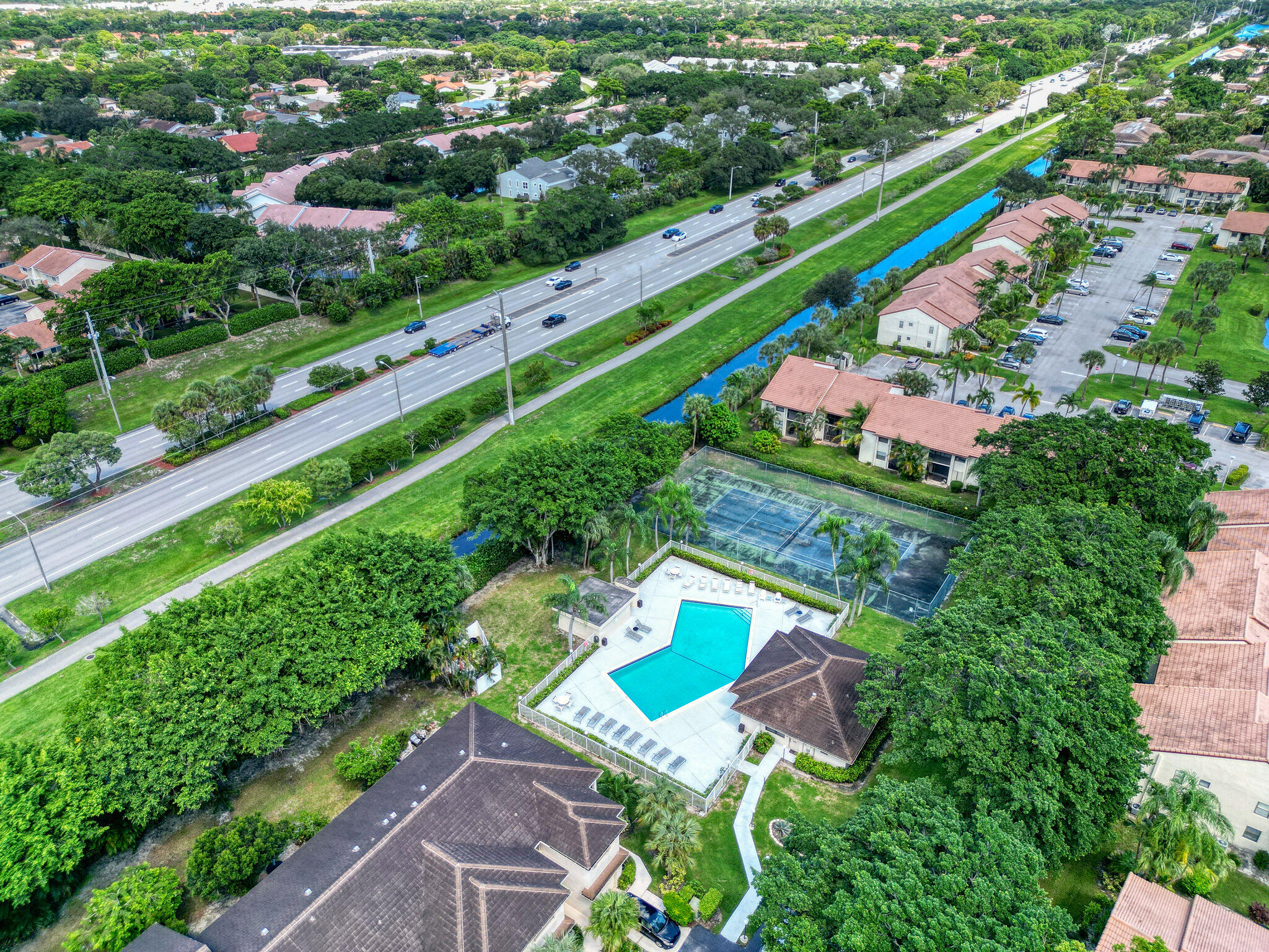 6342 Longboat Lane West, Unit 201 Boca Raton, FL 33433 - Photo 34 of 40 an aerial view of a city