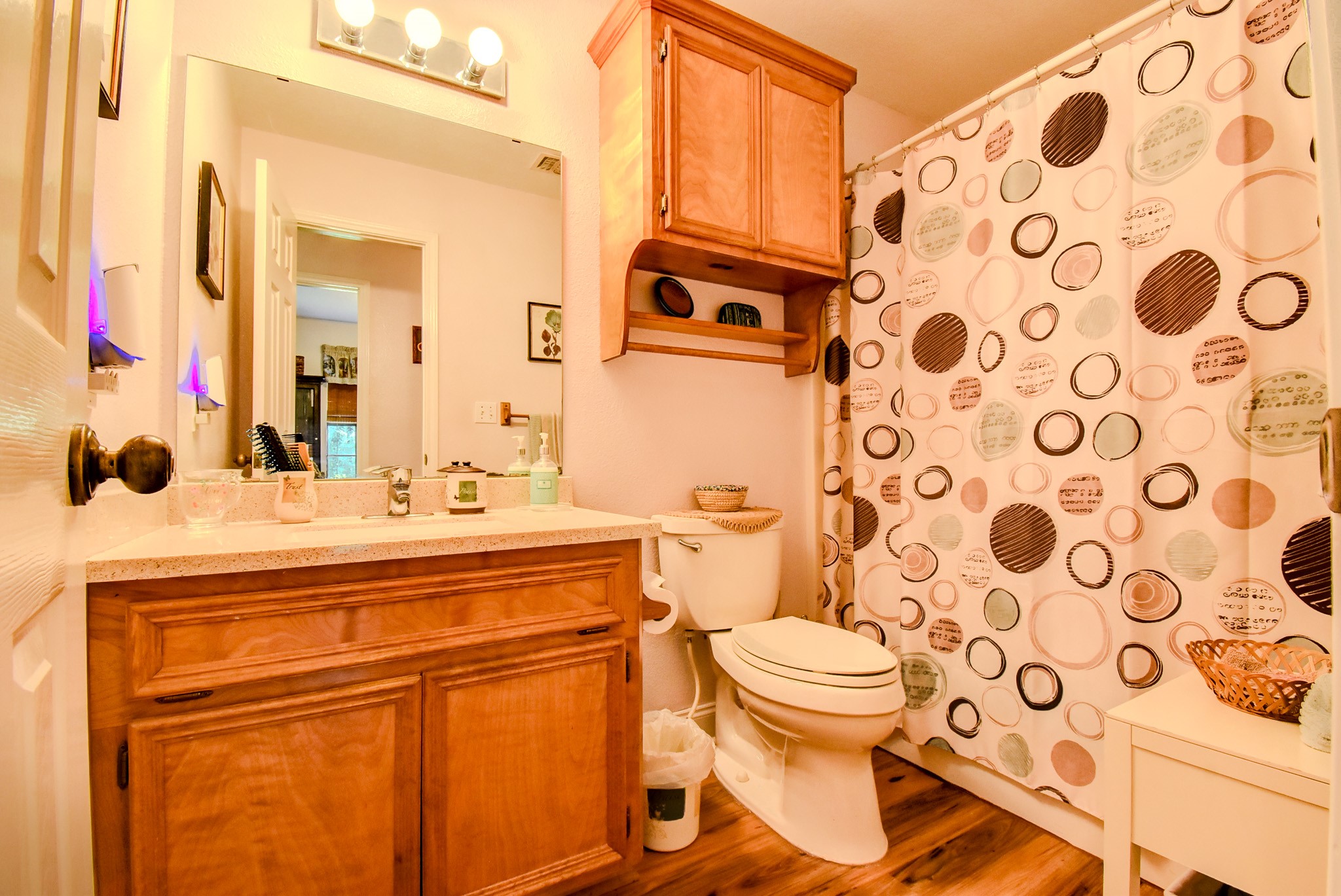 3504 FM 522 Road Brazoria, TX 77422 - Photo 20 of 40 a bathroom with a toilet and a sink a mirror