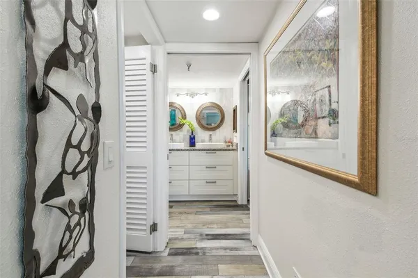 a view of walk in closet with window