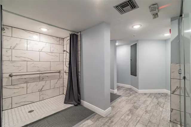 a view of swimming pool with outdoor seating