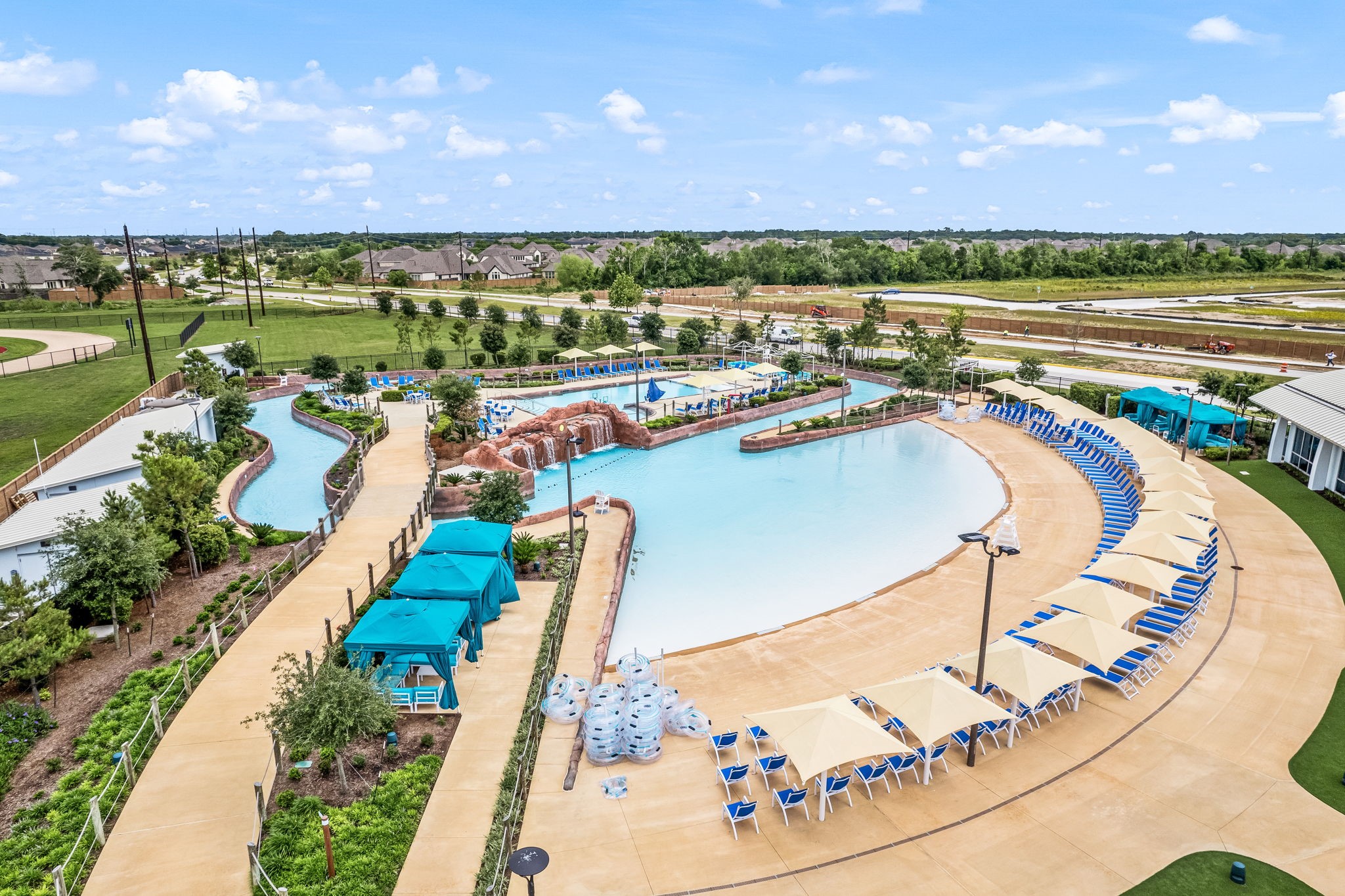 4823 Vaughan Way Iowa Colony, TX 77583 - Photo 26 of 29 a view of a swimming pool and a lounge chair