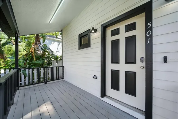 a view of a house with wooden floor