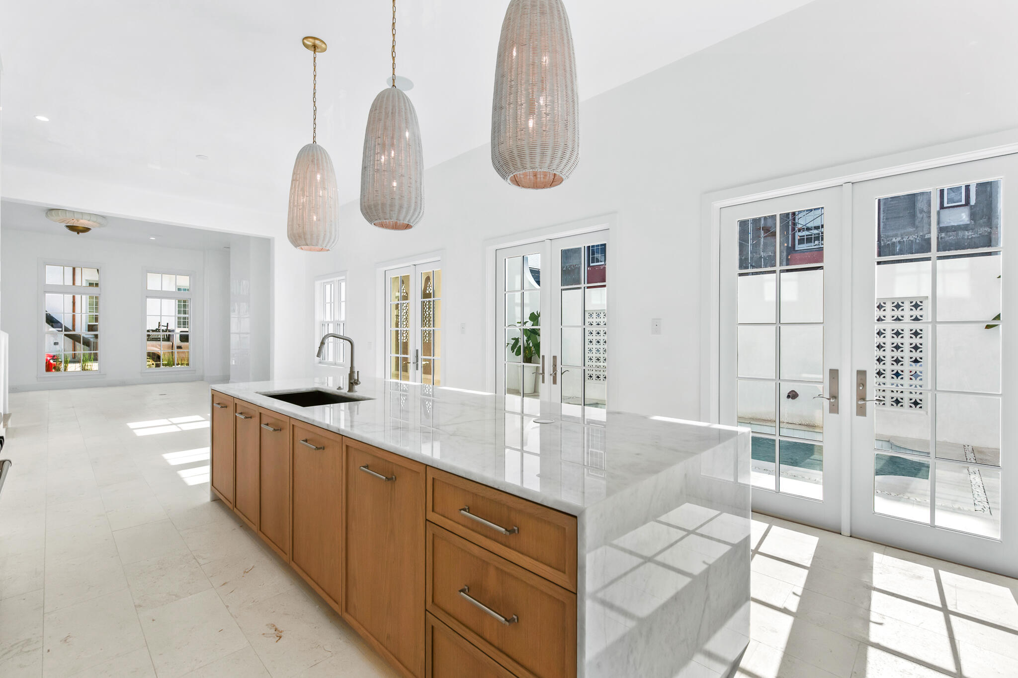 26 Sea Garden St Inlet Beach Inlet Beach, FL 32461 - Photo 11 of 51 a large kitchen with stainless steel appliances granite countertop a granite counter tops and a large window