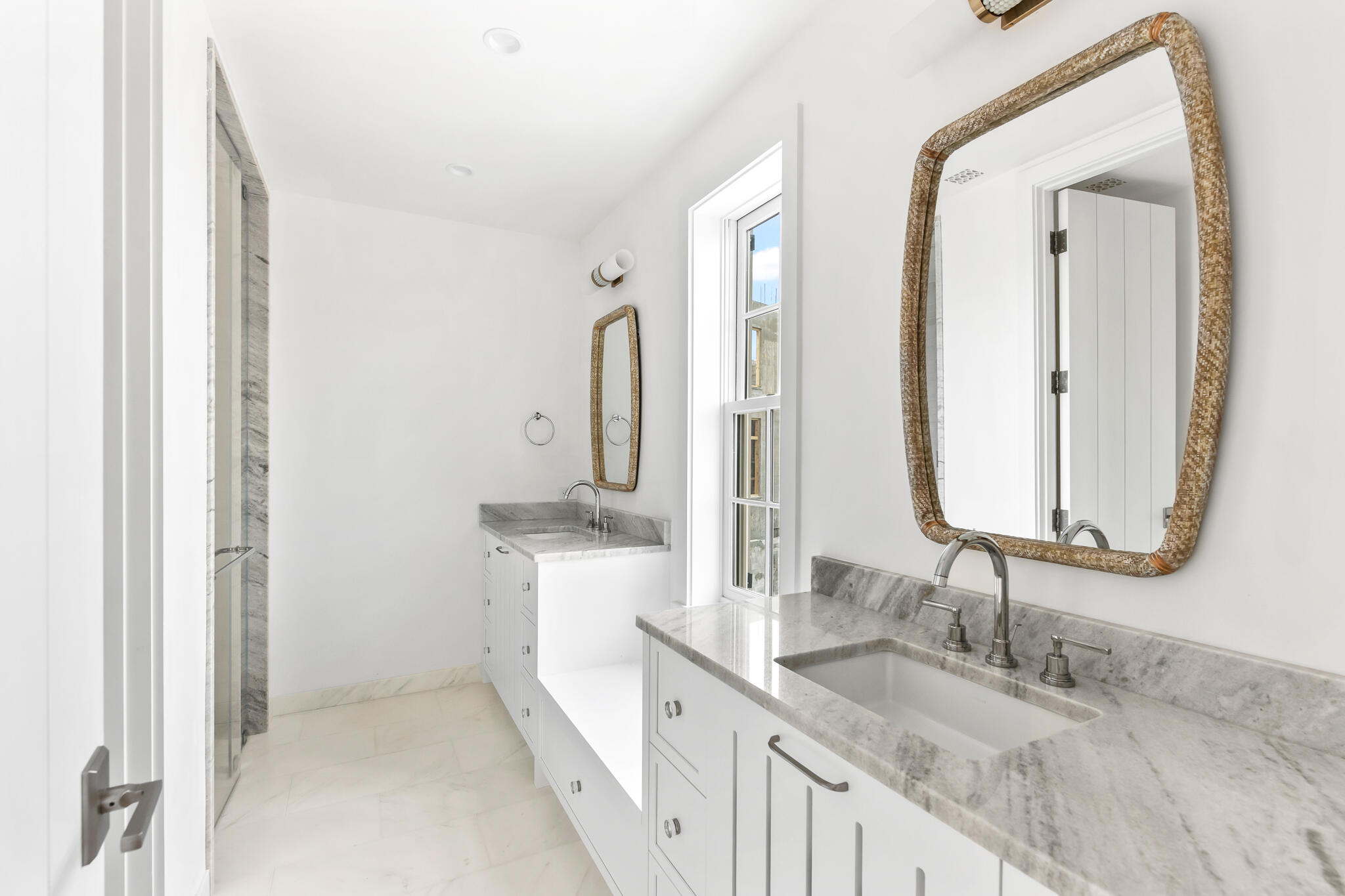 26 Sea Garden St Inlet Beach Inlet Beach, FL 32461 - Photo 35 of 51 a bathroom with double sink and a mirror