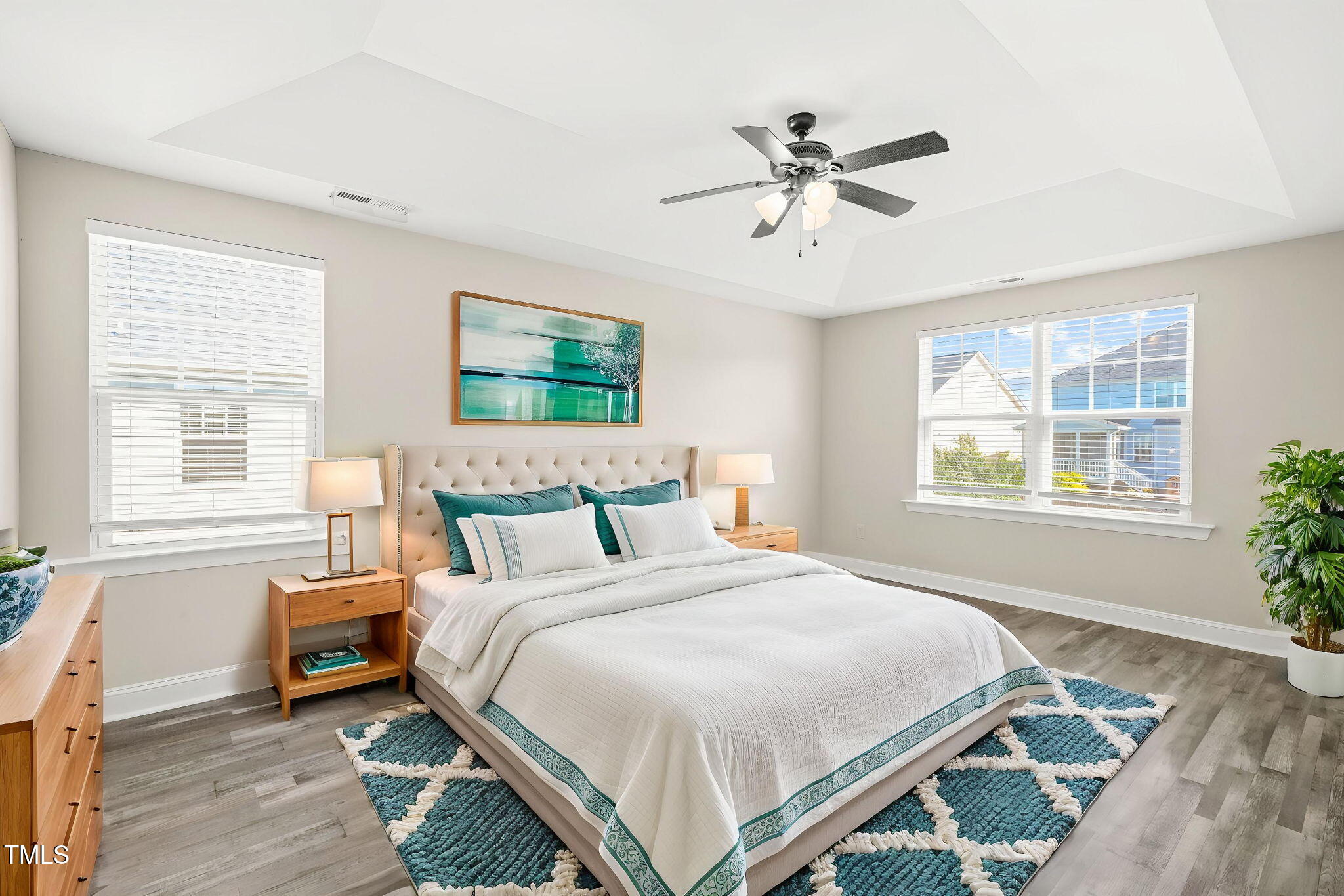 4508 Brintons Cottage Street Raleigh, NC 27616 - Photo 22 of 46 a bedroom with a bed and a window