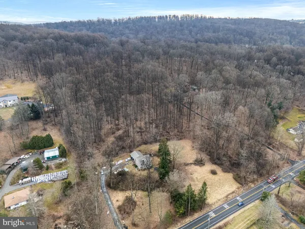a aerial view of a house