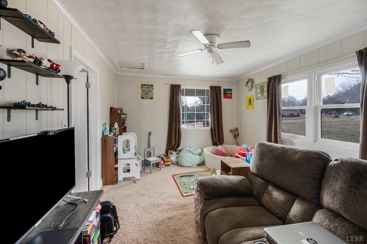 463 Eldon Road Appomattox, VA 24522 - Photo 11 of 32 a living room with furniture and a flat screen tv