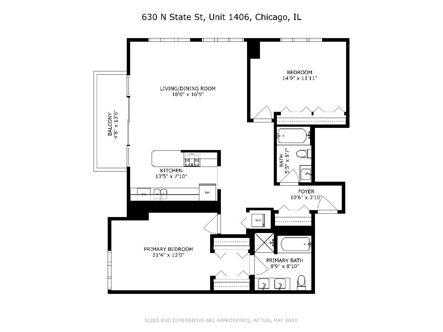 630 North State Street, Unit 1406 Chicago, IL 60654 - Photo 18 of 18 unknown
