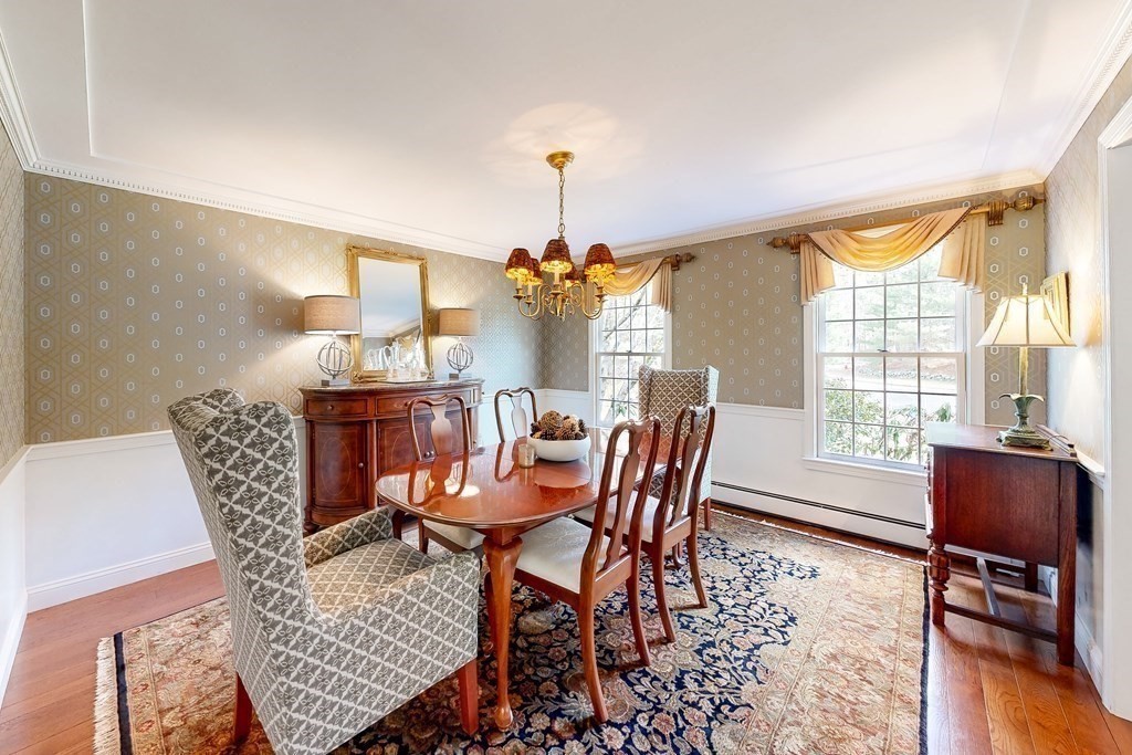 1 Chestnut Lane Medfield, MA 02052 - Photo 11 of 39 a dining room with furniture window and wooden floor