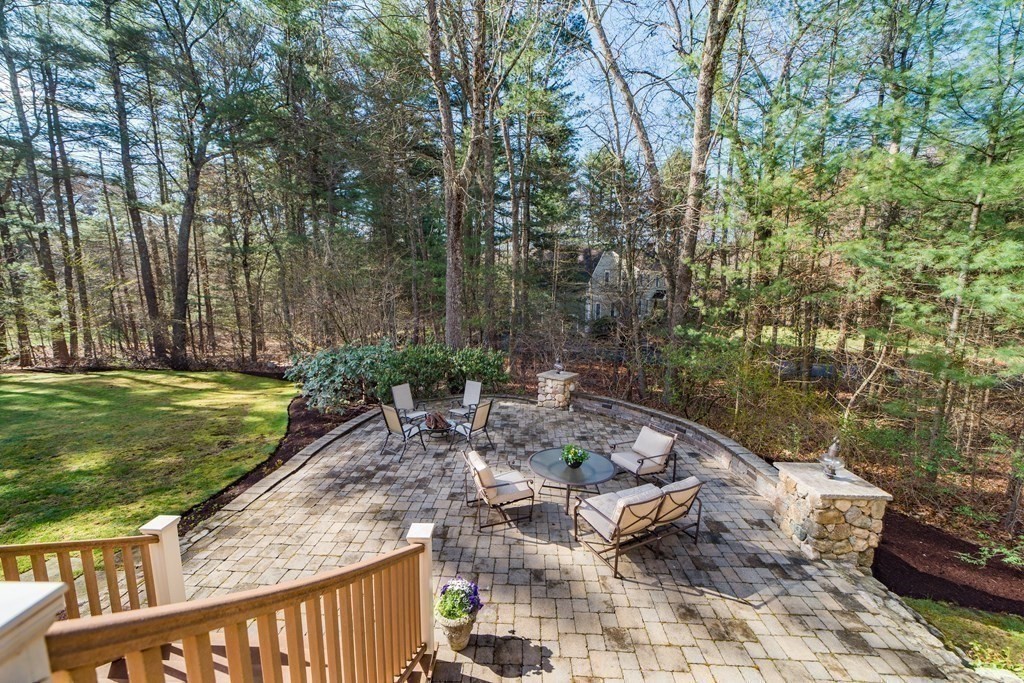 1 Chestnut Lane Medfield, MA 02052 - Photo 36 of 39 a view of a backyard with a garden