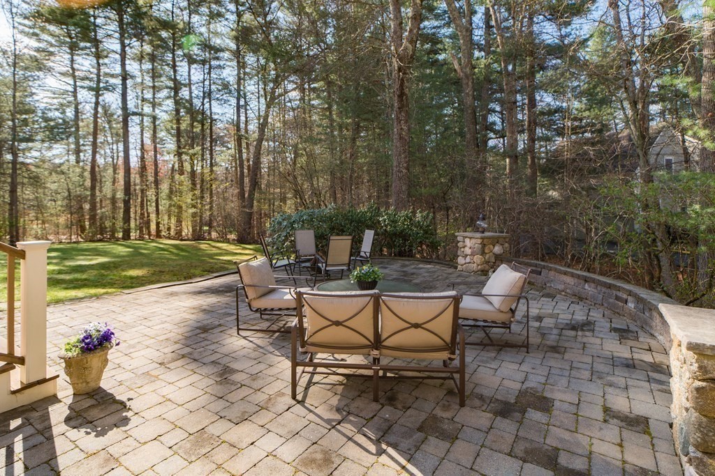 1 Chestnut Lane Medfield, MA 02052 - Photo 37 of 39 a view of a backyard with sitting area