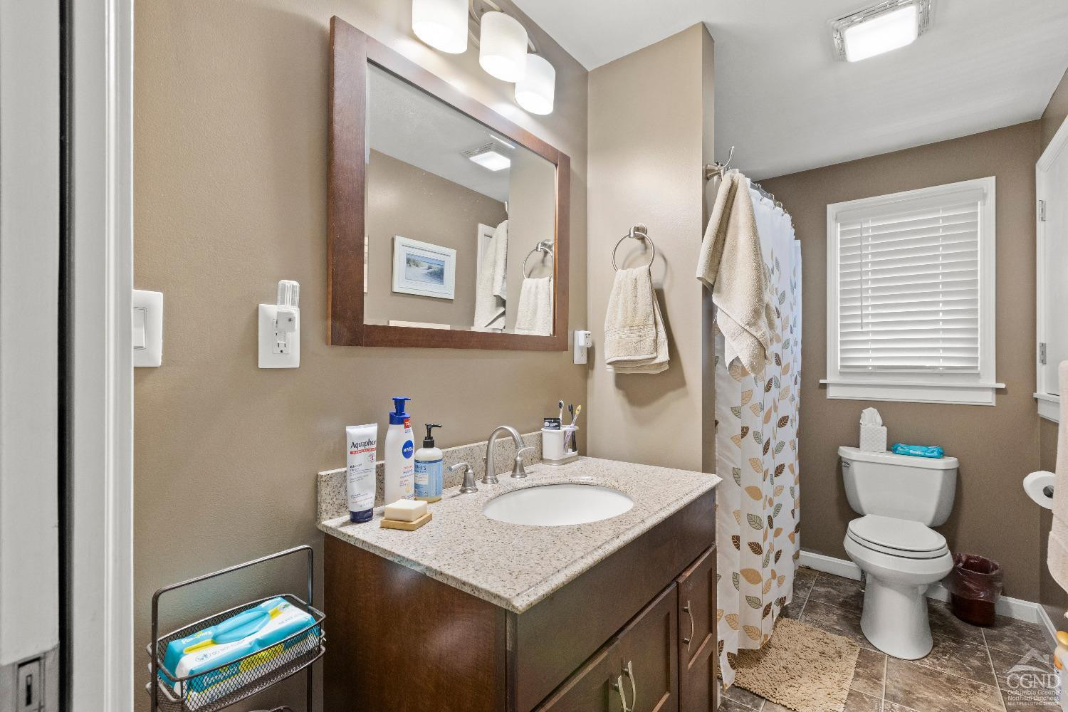 7 Red Apple Lane Catskill, NY 12414 - Photo 13 of 32 a bathroom with a sink toilet and a mirror